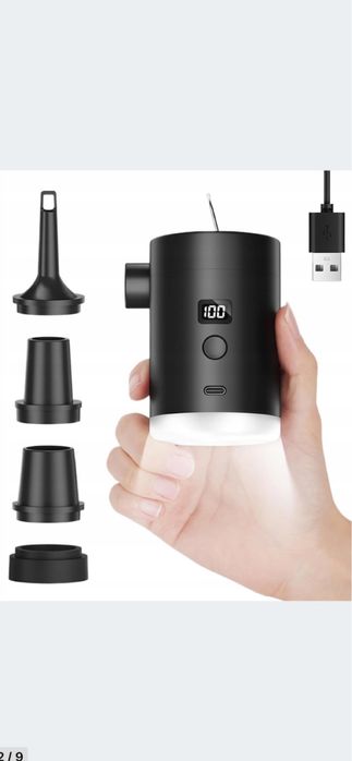 Pompka elektryczna do pontonow , materacy, pilek / latarka