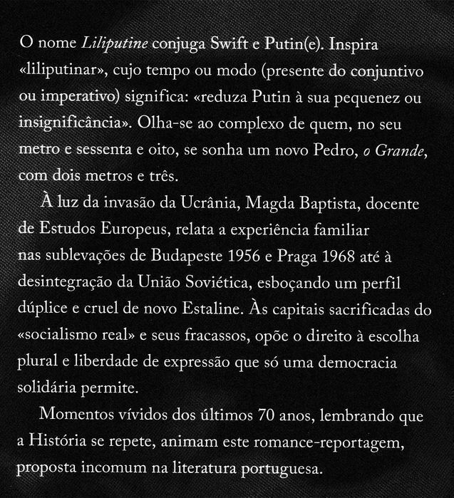 Livro Liliputine de Ernesto Rodrigues [Portes Grátis]