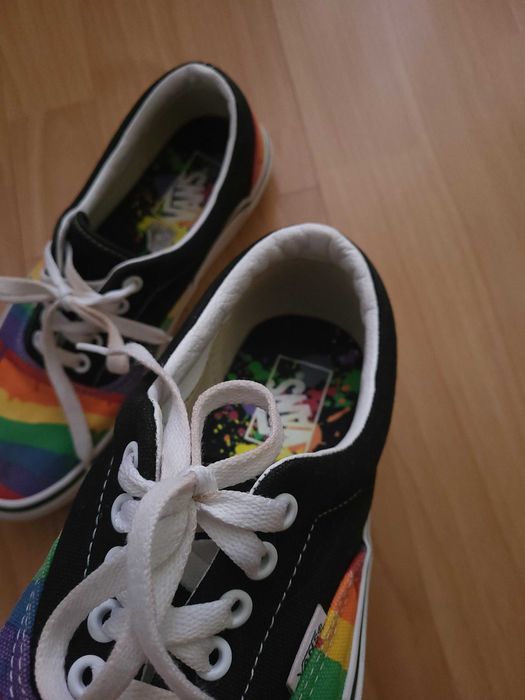 ідеальні кеди vans old skool rainbow drip унісекс р.39/40