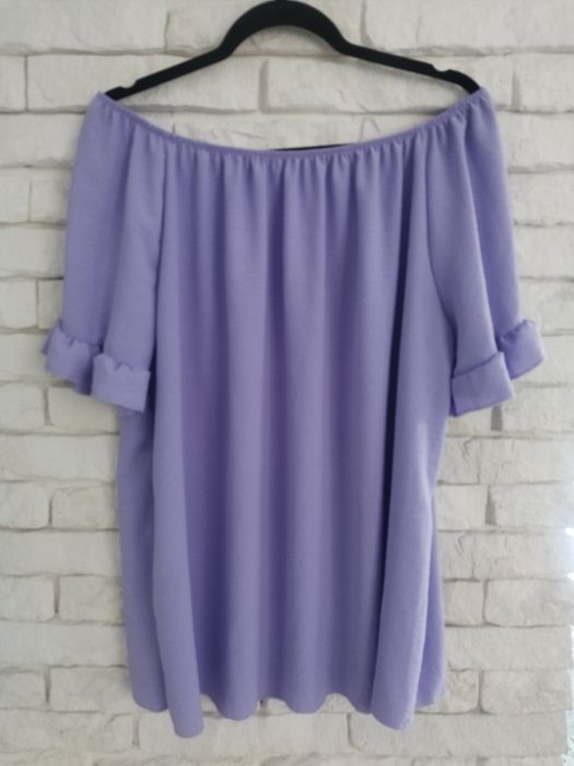 Włoska bluzka hiszpanka plus size xxxl 46 48 50