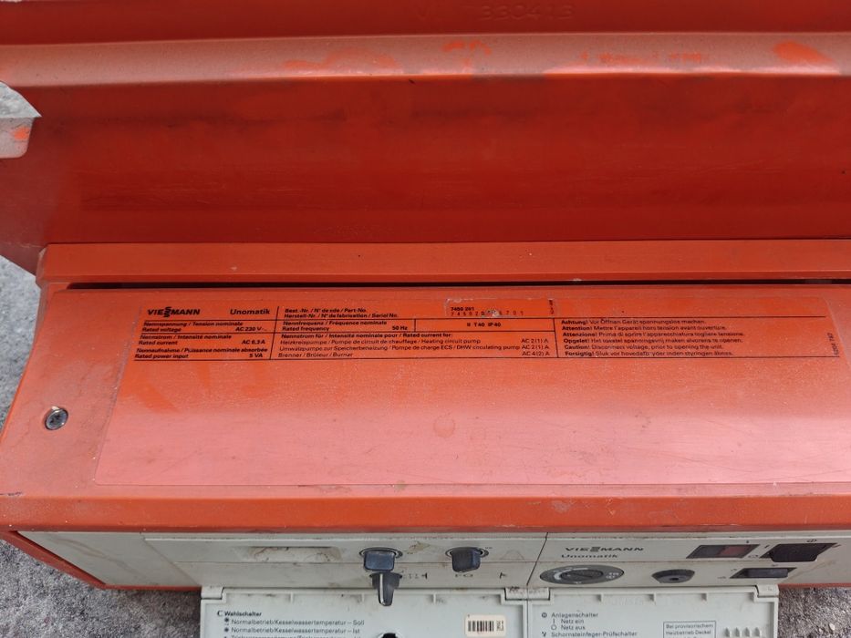 Viessmann unomatik panel sterowania, sterownik