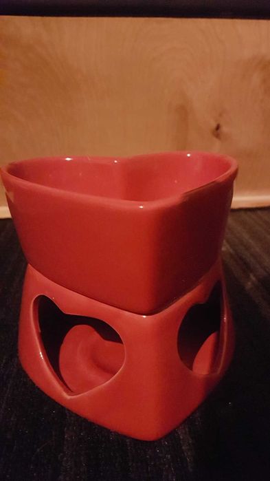 kominek ceramiczny do olejków aromaterapii serce