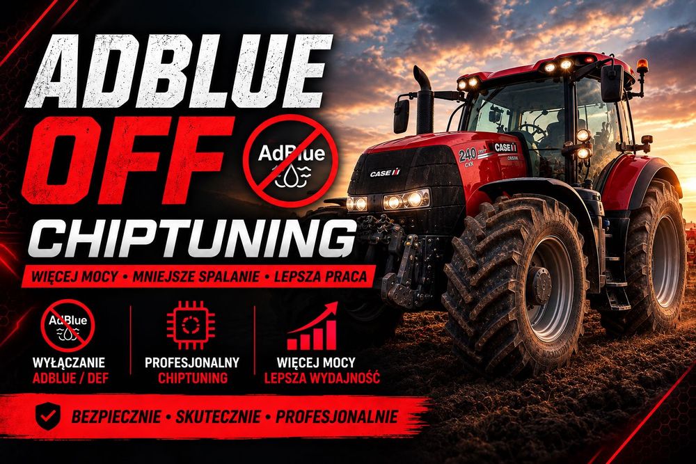 ADBlue DPF EGR Chiptuning AGRO Maszyny budowlane Dojazd do Klienta