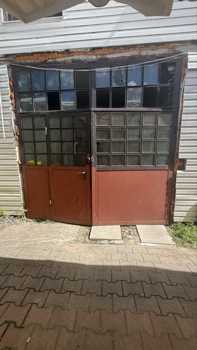 Brama drzwi warsztatowe stalowe 269x269 cm grube 5cm