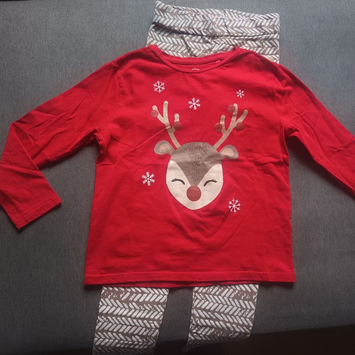 Bluzka świąteczna + legginsy firmy tuss gratis-  rozmiar 134