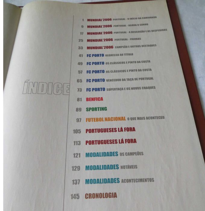 Livro "O Jogo" O melhor 2006 e Mundial de 2006