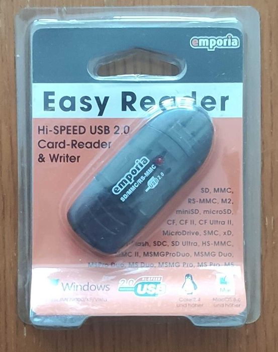 Czytnik Kart Pamięci USB 2.0 Easy Reader emporia 69szt.