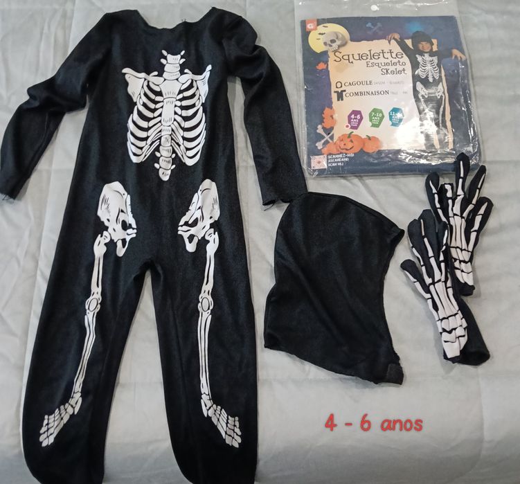 Fato de carnaval escleto criança