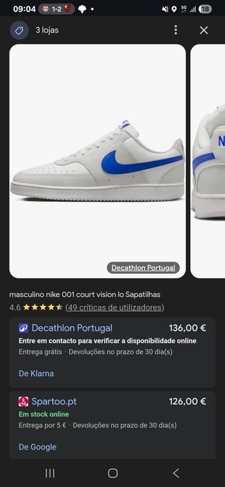 Sapatilha Nike Court Vision Low