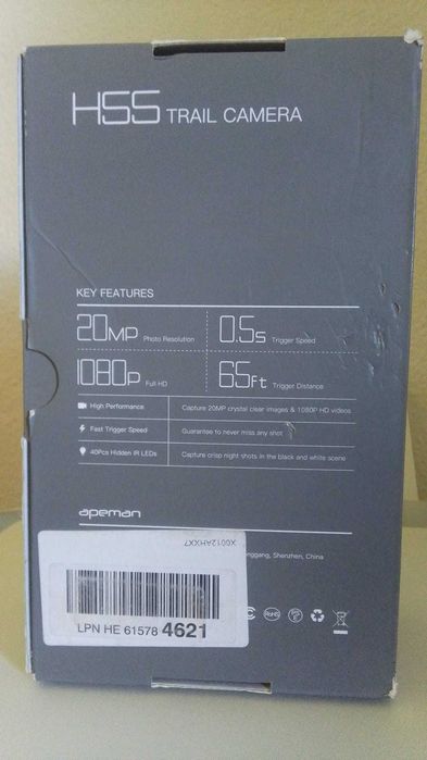 Câmara Vigilância / Caça 20MP IR Apeman – Nova!!
