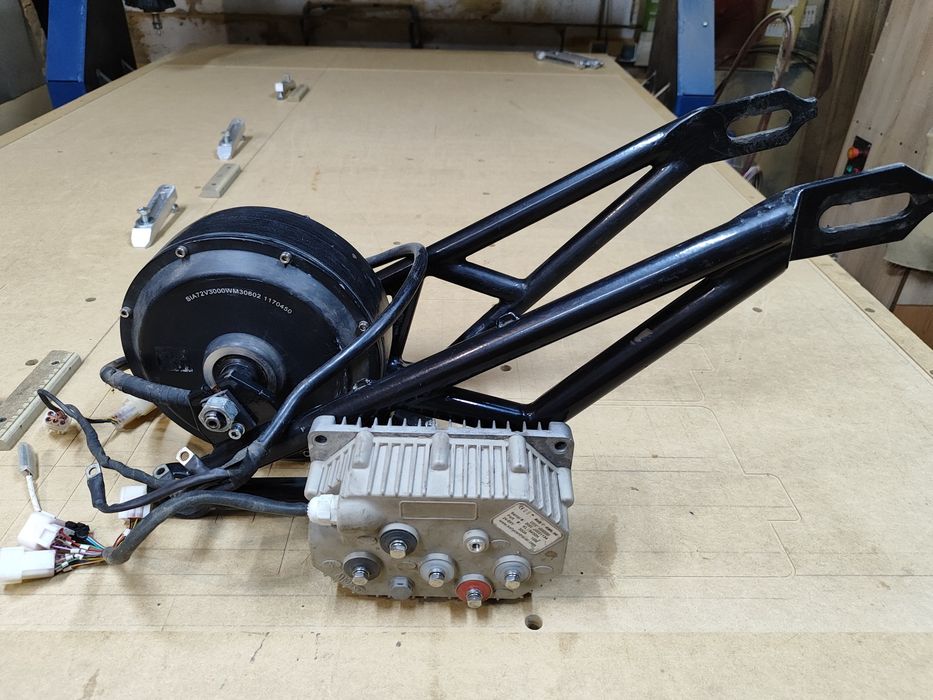 Мотор колесо QS 205 3000w, контролер Kelly KLS8430H, задній маятник