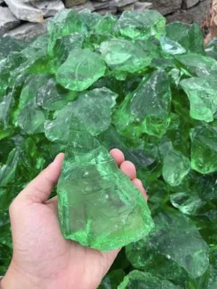 Szkło Wulkaniczne Wiele Kolorów Kamień Akwarium Bryłki Terrarium