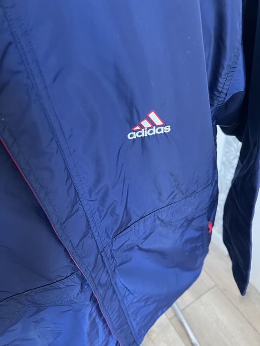 Kurtka Adidas granatowa wiatrówka, rozmiar 164 / męska S