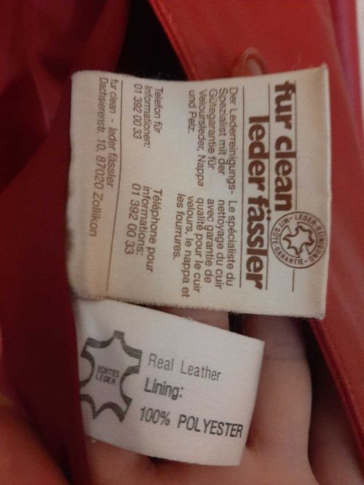 Красный пиджак натуральная кожа размер 40