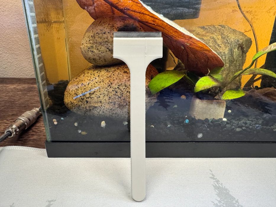 Raspador para Limpeza de Vidros de Aquário