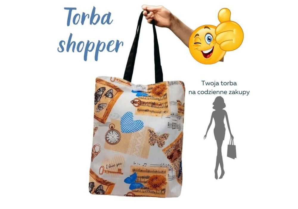 Torba Bawełniana Niebieskie Motyle Ekologiczna, modna i funkcjonalna!