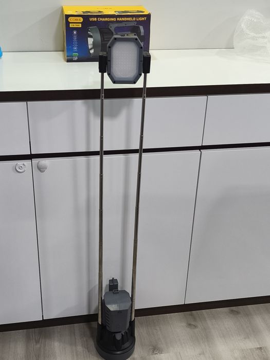 Lanterna de Mão Led com Projector de Emergência