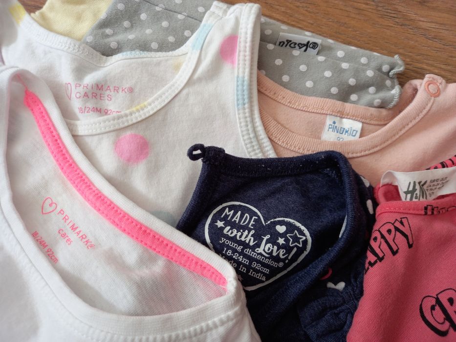 Ubranka dla dziewczynki, r. 92, Primark, H&M, Pinokio