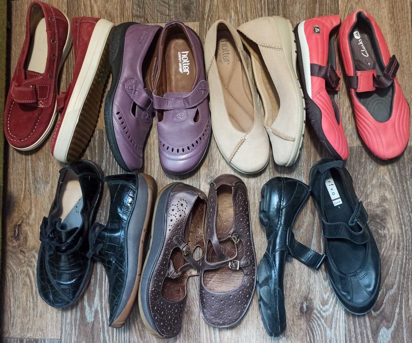 Балетки туфли мокасины Clarks 38 размера, стелька 24,5см Оригинал