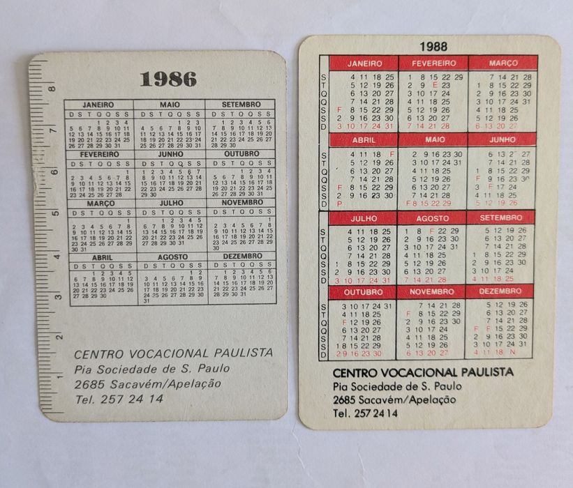 Calendarios de temas Regiosos