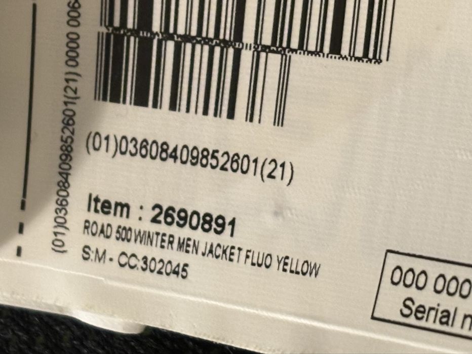 Casaco ciclismo Van Rysel Road 500 winter M