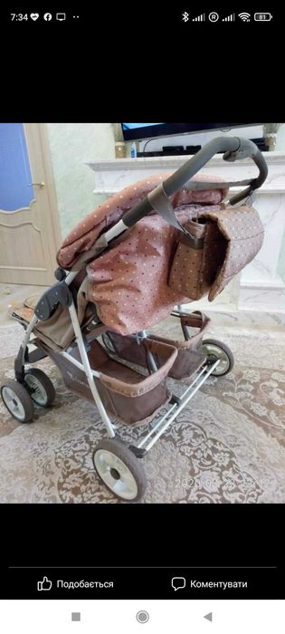Дитяча коляска для двійні
