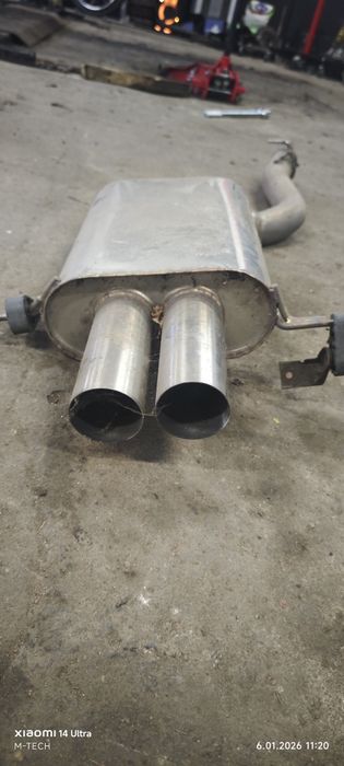 Tłumik wydech końcowy nierdzewka  BMW E60 E61 525d 530d 535d