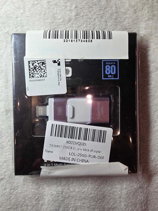 Pendrive 256 GB Lightning, Micro-USB, USB 3.0, USB 3.1 typ C