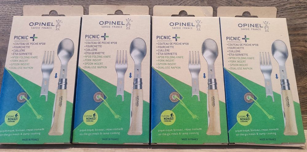 OPINEL Nomad Picnic + 002500 набір ложка вилка ніж №8 wildo fiskars