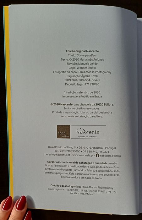 Livro Comer para Dois - Maria Inês Antunes