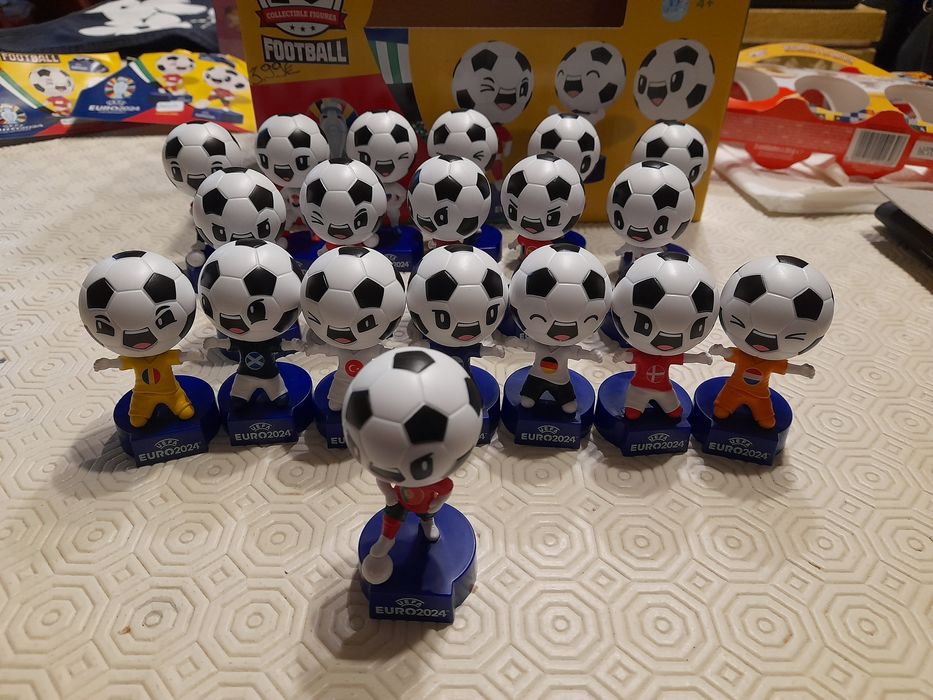 Bonecos EURO 2024 UEFA Futebol cabeçudos da bola Topps Portugal figura