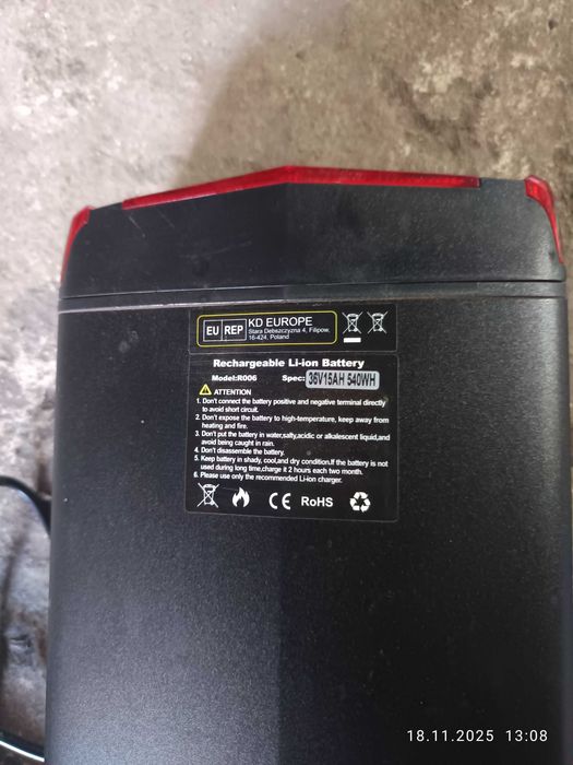Bateria do rowera 36v  15AH