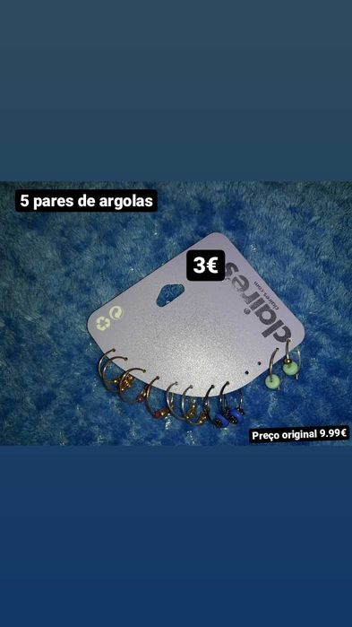 Brincos e anéis novos