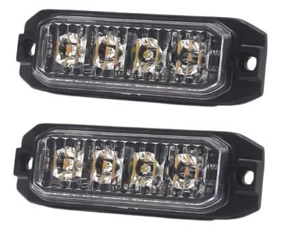 lampa 4 LED ostrzegawcza stroboskopowa 2SZT.