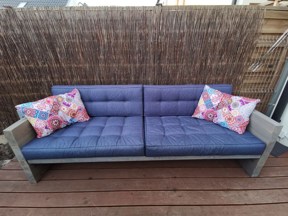 Nowoczesna Kanapa ogrodowa, 240cm, meble ogrodowe, drewniane, sofa.