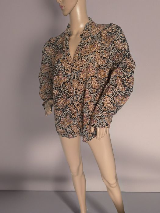 Bluzka koszulowa vintage Francja Maison 123 Eu 42 XL 100% bawełna