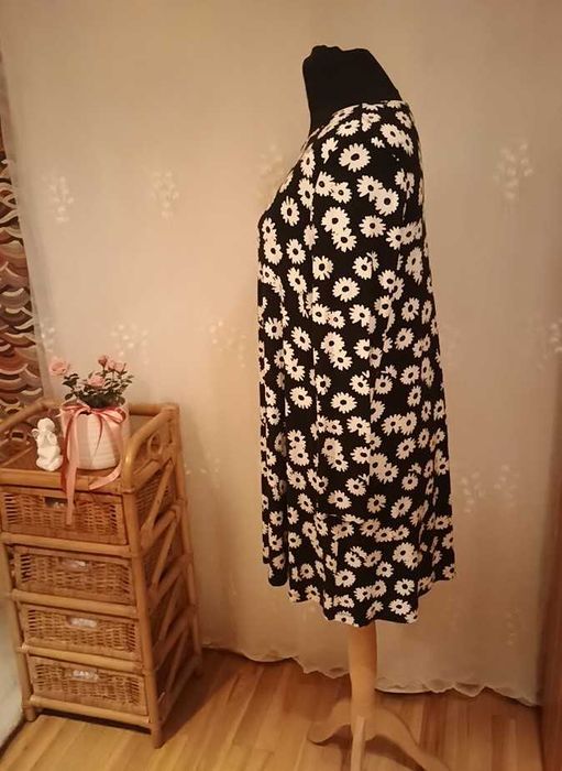 Tunika (sukienka) Biała Łączka,   R 48, RABAT, Darmowa dostawa.