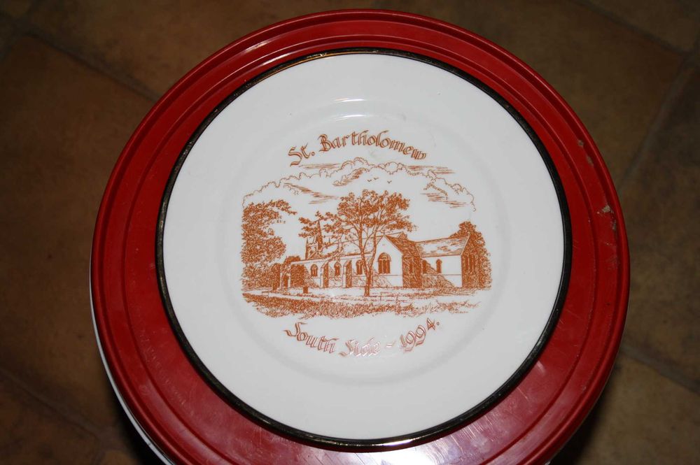 talerze angielskie retro