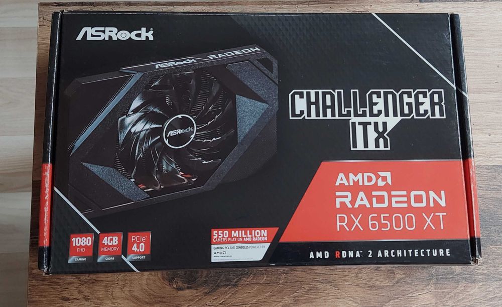 Karta graficzna Asrock RX6500XT Challenger ITX/4Gb/GDDR6-nowa/gw. 28r ...