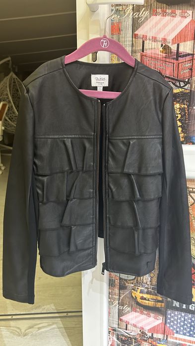 Курточка эко кожа на девочку 10-11 лет