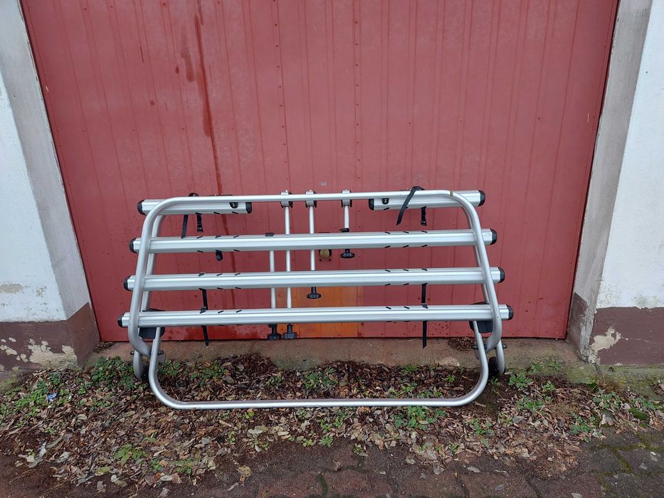 bagażnik rowerowy na klapę VW Volkswagen T5 na 4 rowery aluminiowy