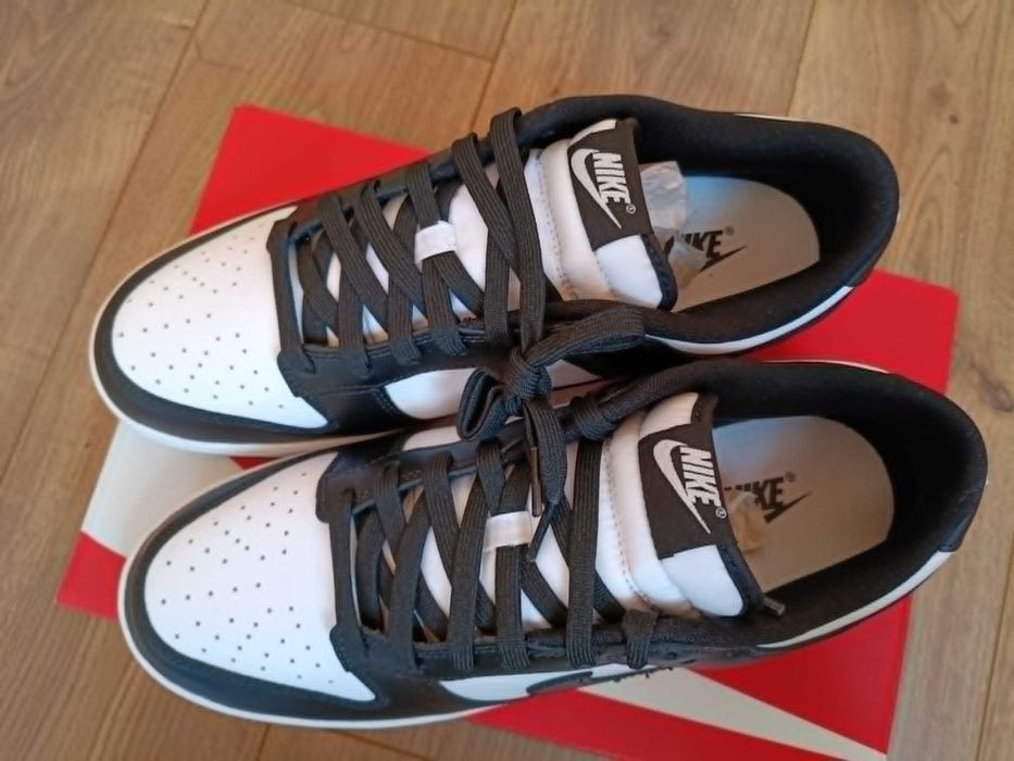 Nike Dunk Low Retro "Panda" Biało-Czarne Rozmiar 45 wkładka 29 cm pudełko