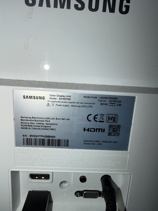 Monitor Samsung 27 cali FullHD 60 hz 4ms