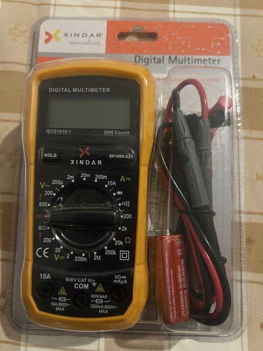 Multímetro Digital Profissional Xindar DP 1000.031 - Novo e Selado