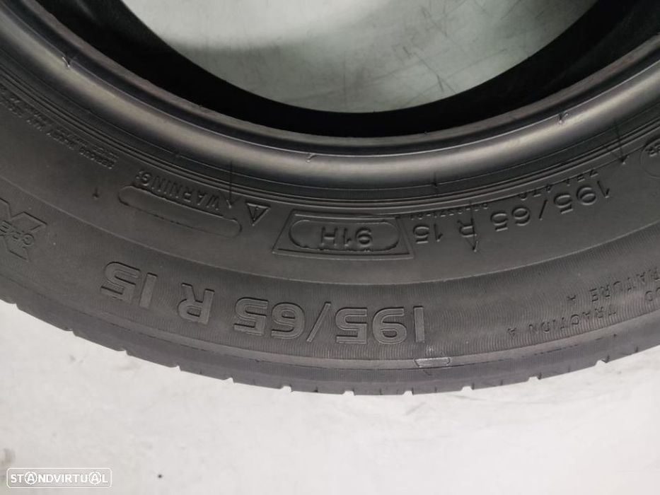 2 pneus semi novos 195-65r15 michelin - oferta dos portes