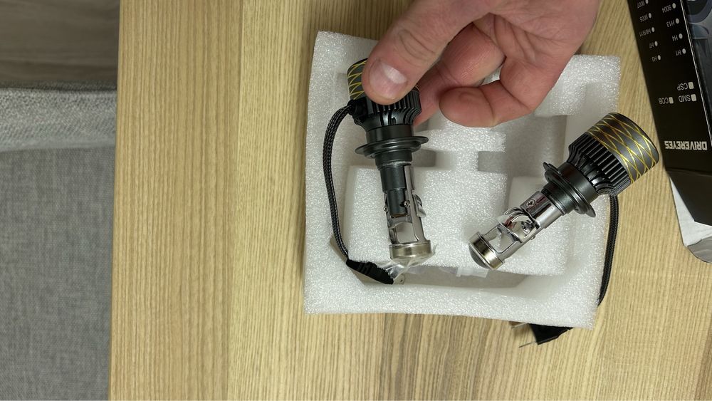 H7 Led лампа h7 світодіодна з лінзою лампочки