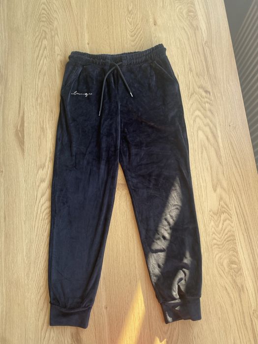 Dresy męskie OlaVoga M, z metki L, czarne welurowe