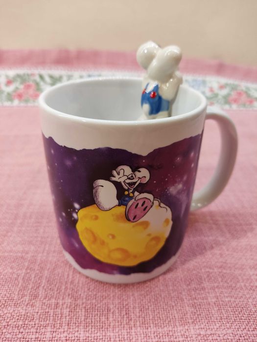 Kubek z myszką 3D Diddl (myszka z serem)