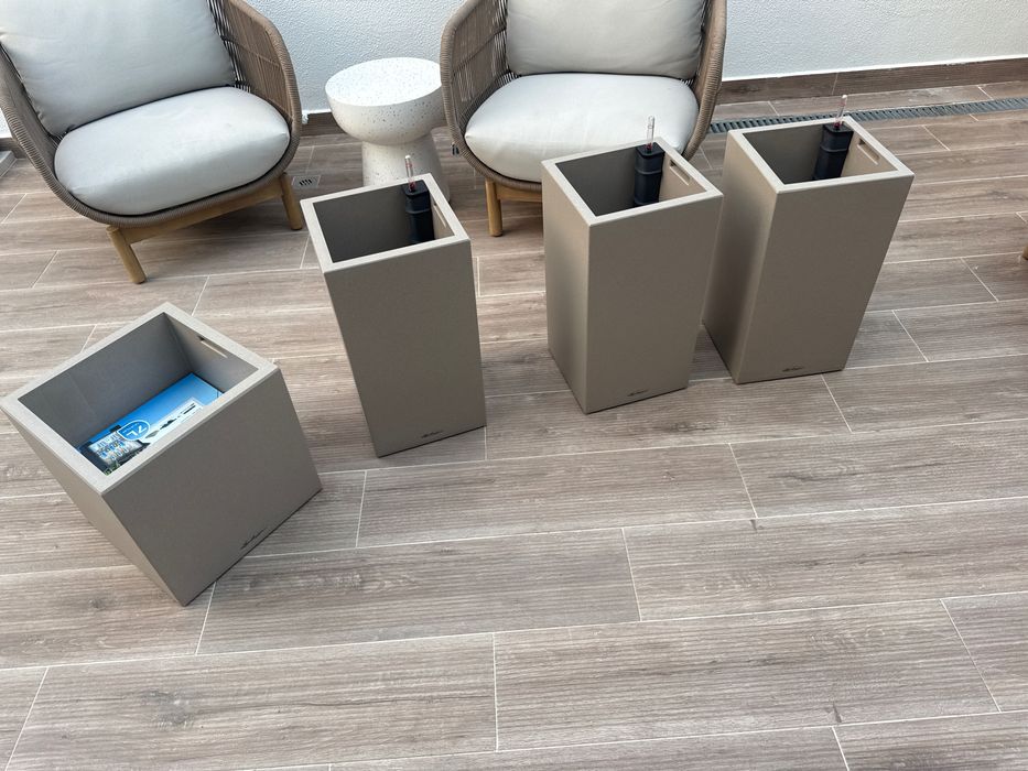 4 vasos LECHUZA CANTO Stone – 3 High 30 + 1 Low 40
