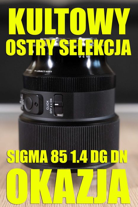 Sigma 85mm f/1.4 DG DN Art Sony E | Stan BDB | Portretowy ideał